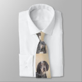 Bluetick Coonhound Painting - Niedlich Original Hu Krawatte (Gebunden)