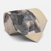 Bluetick Coonhound Painting - Niedlich Original Hu Krawatte (Gerollt)