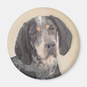 Bluetick Coonhound Painting - Niedlich Original Hu Magnet