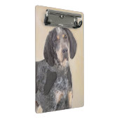 Bluetick Coonhound Painting - Niedlich Original Hu Mini Klemmbrett (Schrägansicht)