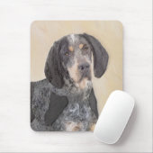 Bluetick Coonhound Painting - Niedlich Original Hu Mousepad (Mit Mouse)