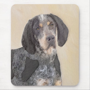 Bluetick Coonhound Painting - Niedlich Original Hu Mousepad