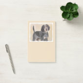 Bluetick Coonhound Painting - Niedlich Original Hu Post-it Klebezettel (Büro)
