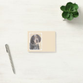 Bluetick Coonhound Painting - Niedlich Original Hu Post-it Klebezettel (Büro)
