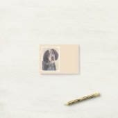 Bluetick Coonhound Painting - Niedlich Original Hu Post-it Klebezettel (Auf Schreibtisch)