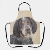 Bluetick Coonhound Painting - Niedlich Original Hu Schürze (Vorderseite)