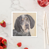 Bluetick Coonhound Painting - Niedlich Original Hu Serviette (Beispiel)