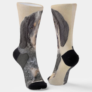 Bluetick Coonhound Painting - Niedlich Original Hu Socken