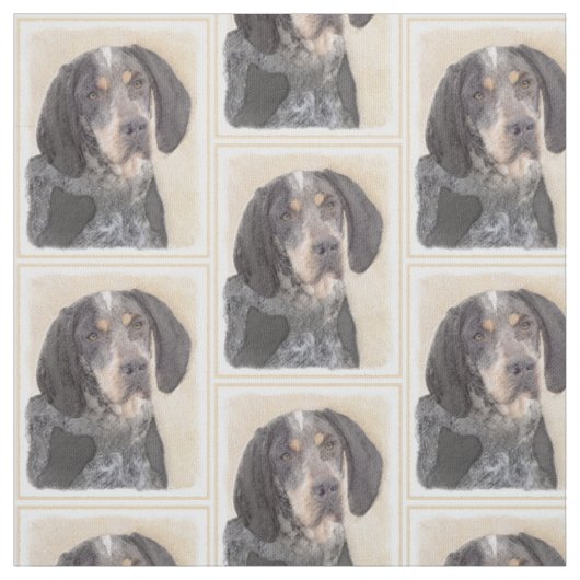 Bluetick Coonhound Painting - Niedlich Original Hu Stoff (Muster)