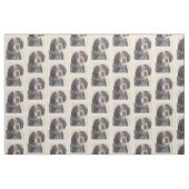 Bluetick Coonhound Painting - Niedlich Original Hu Stoff (Fat Quarter (45,7 x 55,9 cm))