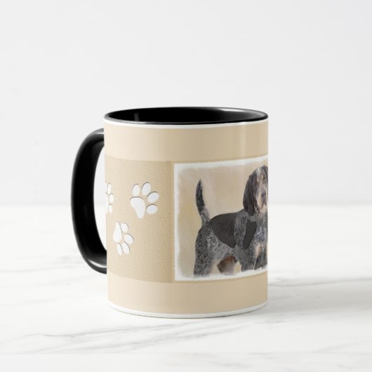 Bluetick Coonhound Painting - Niedlich Original Hu Tasse (Vorderseite Links)