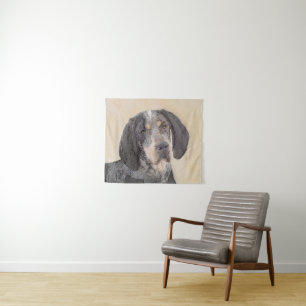 Bluetick Coonhound Painting - Niedlich Original Hu Wandteppich