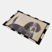 Bluetick Coonhound Painting - Niedliche Original H Fußmatte (Schrägansicht)