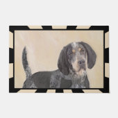 Bluetick Coonhound Painting - Niedliche Original H Fußmatte (Vorderseite)