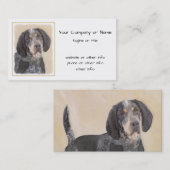 Bluetick Coonhound Painting - Niedliche Original H Visitenkarte (Vorne/Hinten)