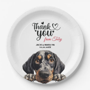 Bluetick Coonhound Pappteller