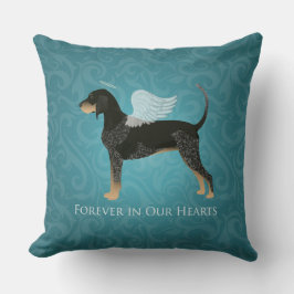 Bluetick Coonhound Pet Memorial Angel Dog Kissen