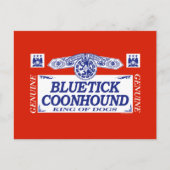 Bluetick Coonhound Postkarte (Vorderseite)