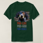 Bluetick Coonhound Pro Life Pro God Pro Hunde T-Sh T-Shirt (Design vorne)