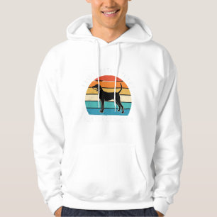 Bluetick Coonhound Retro Sonnenuntergang Hund Hoodie