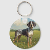 Bluetick Coonhound Schlüsselanhänger (Rückseite)