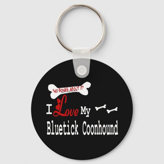 Bluetick Coonhound Schlüsselanhänger (Vorderseite)