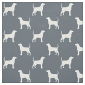 Bluetick Coonhound-Silhouette-Muster Stoff (Muster)