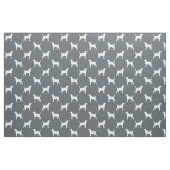 Bluetick Coonhound-Silhouette-Muster Stoff (Fat Quarter (45,7 x 55,9 cm))