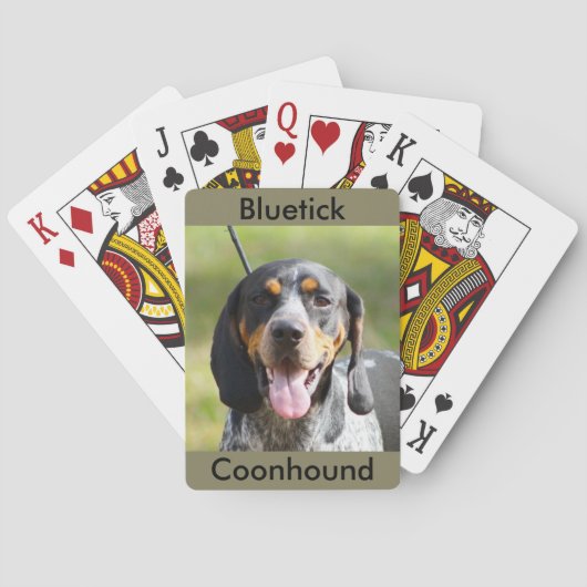 Bluetick Coonhound-Spielkarten Spielkarten (Rückseite)