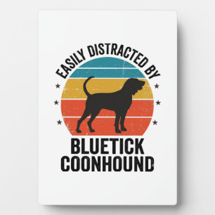 Bluetick Coonhound Vintage-Hundefan-Shirt-Design_ Fotoplatte