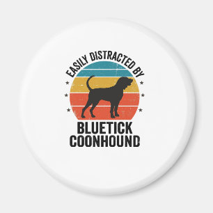 Bluetick Coonhound Vintage-Hundefan-Shirt-Design_ Magnet
