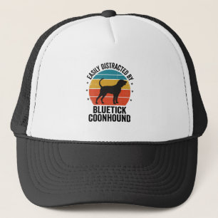 Bluetick Coonhound Vintage-Hundefan-Shirt-Design_ Truckerkappe