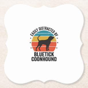 Bluetick Coonhound Vintage-Hundefan-Shirt-Design_ Untersetzer