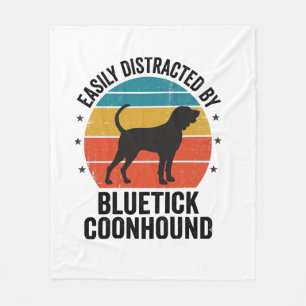 Bluetick Coonhound Vintage-Hundeliebhaber-Shirt-De Fleecedecke