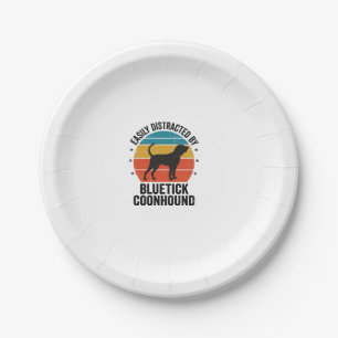 Bluetick Coonhound Vintage-Hundeliebhaber-Shirt-De Pappteller