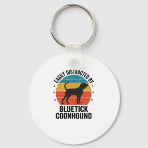 Bluetick Coonhound Vintage Hundeliebhaber-Shirt-De Schlüsselanhänger