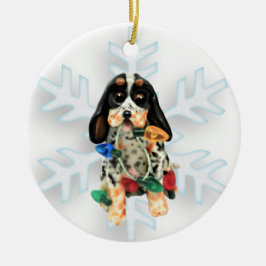 Bluetick Coonhound Weihnachtsdekoration Keramik Ornament
