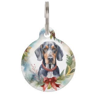 Bluetick Coonhound Weihnachtsfeier Festliche Jungf Haustiermarke