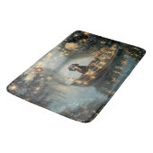 Bluetick Coonhound Weihnachtsfeiertage Badematte (Schrägansicht)