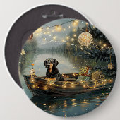Bluetick Coonhound Weihnachtsfeiertage Button (Vorne & Hinten)