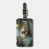 Bluetick Coonhound Weihnachtsfeiertage Gepäckanhänger (Vorderseite vertikal)