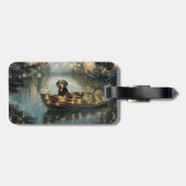 Bluetick Coonhound Weihnachtsfeiertage Gepäckanhänger (Rückseite horizontal)