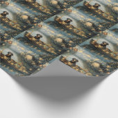 Bluetick Coonhound Weihnachtsfeiertage Geschenkpapier (Ecke)