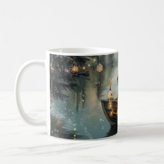 Bluetick Coonhound Weihnachtsfeiertage Kaffeetasse (Links)