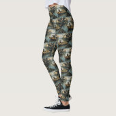 Bluetick Coonhound Weihnachtsfeiertage Leggings (Links)