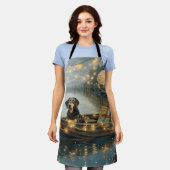 Bluetick Coonhound Weihnachtsfeiertage Schürze (Getragen)