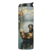 Bluetick Coonhound Weihnachtsfeiertage Thermosbecher (Nach links gedreht)