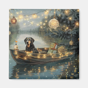 Bluetick Coonhound Weihnachtsfest Reise Magnet
