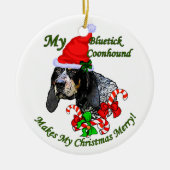 Bluetick Coonhound Weihnachtsgeschenke Ornament (Vorne)