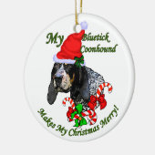 Bluetick Coonhound Weihnachtsgeschenke Ornament (Links)